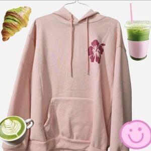 Pink Floral Women's Hoodie